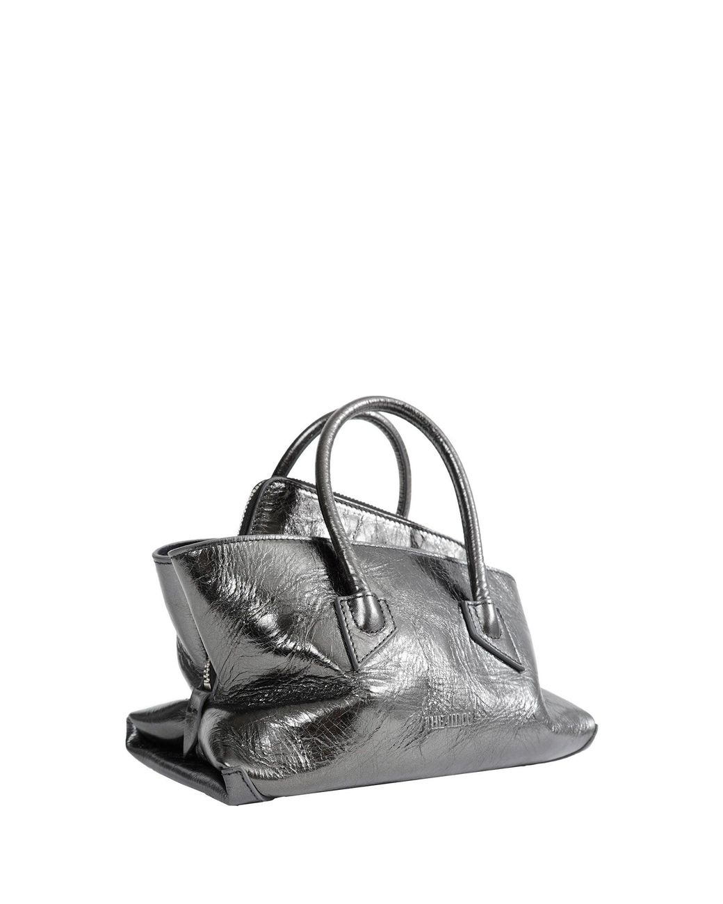 The Attico Black La Passeggiata Mini Top Handle Bag