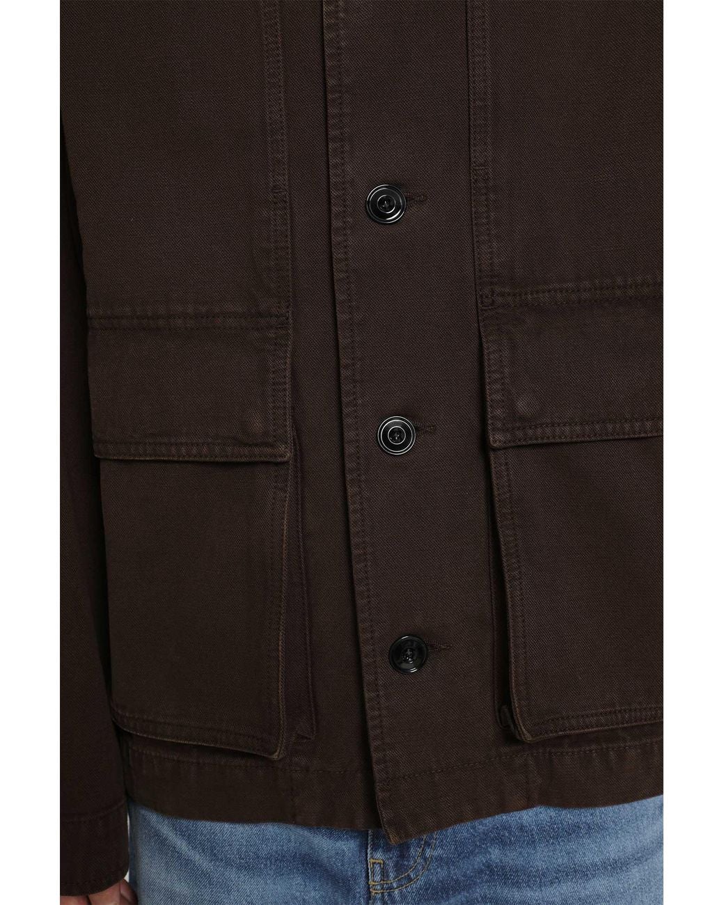 Lemaire Brown Boxy Jacket for men