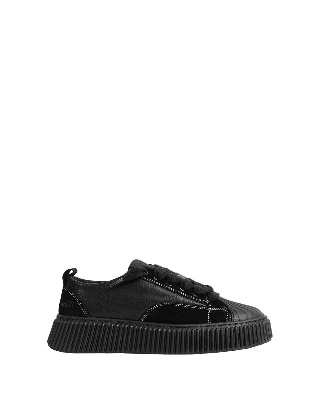 Rhun Black 2025 Leather And Suede Sneakers for men
