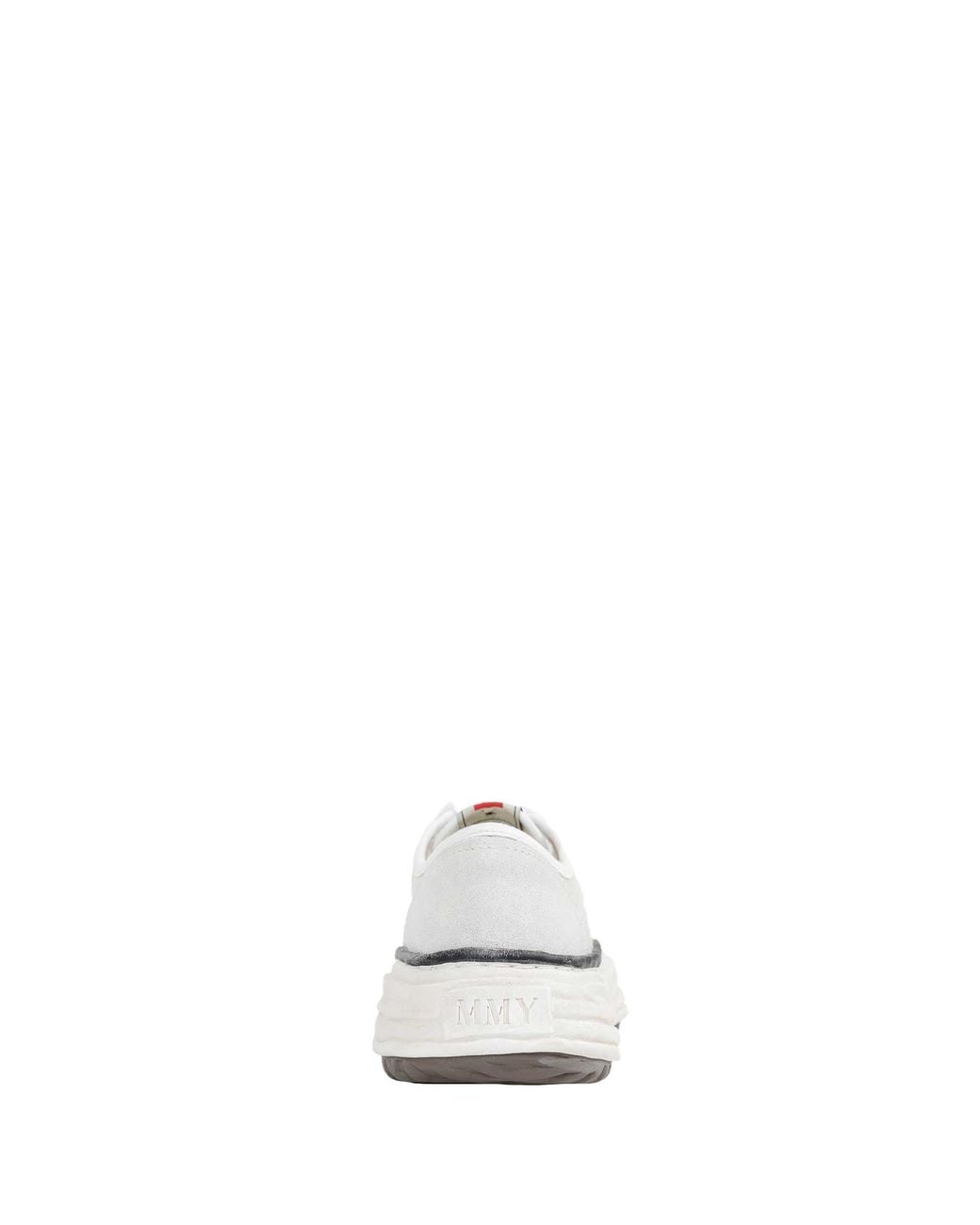 Maison Mihara Yasuhiro White Baker26 Glittery Suede Sneakers for men