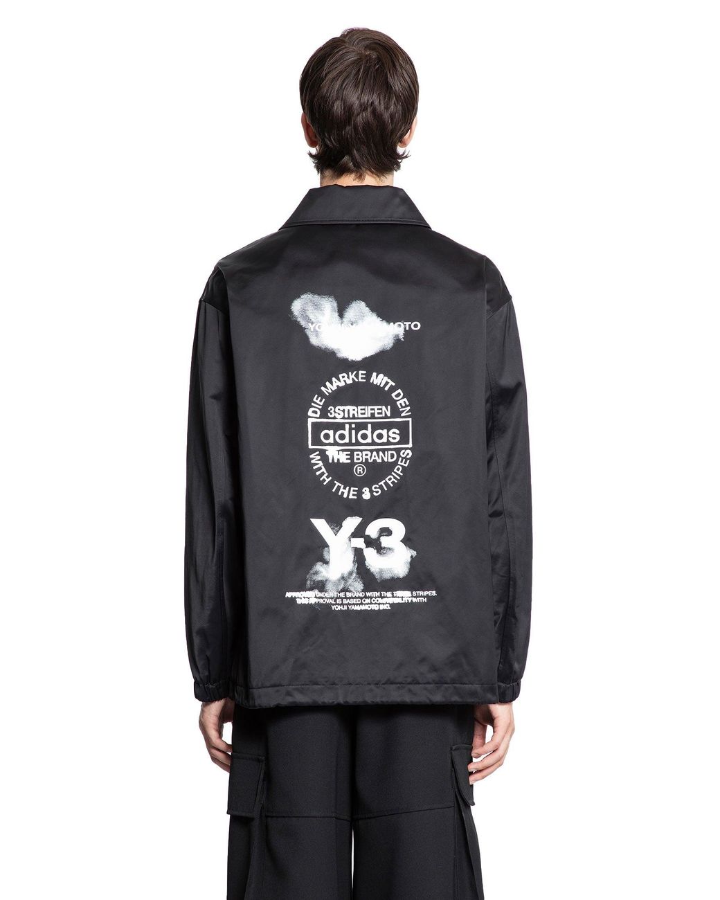Y-3 Graphic Coach Jacket in Black for Men | Lyst