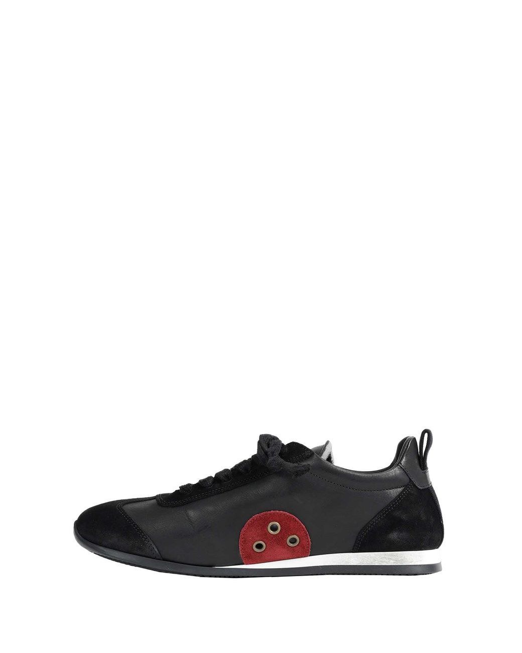Uma Wang Black Leather Sneakers