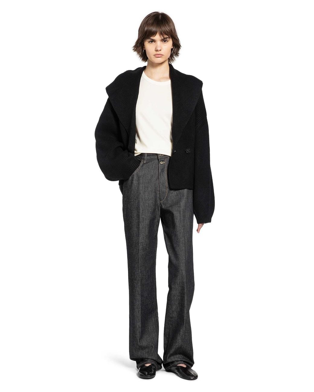 Lemaire White Rib T-Shirt