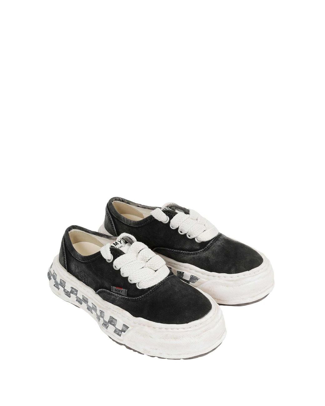 Maison Mihara Yasuhiro White Baker26 Graffiti Sole Sneakers for men