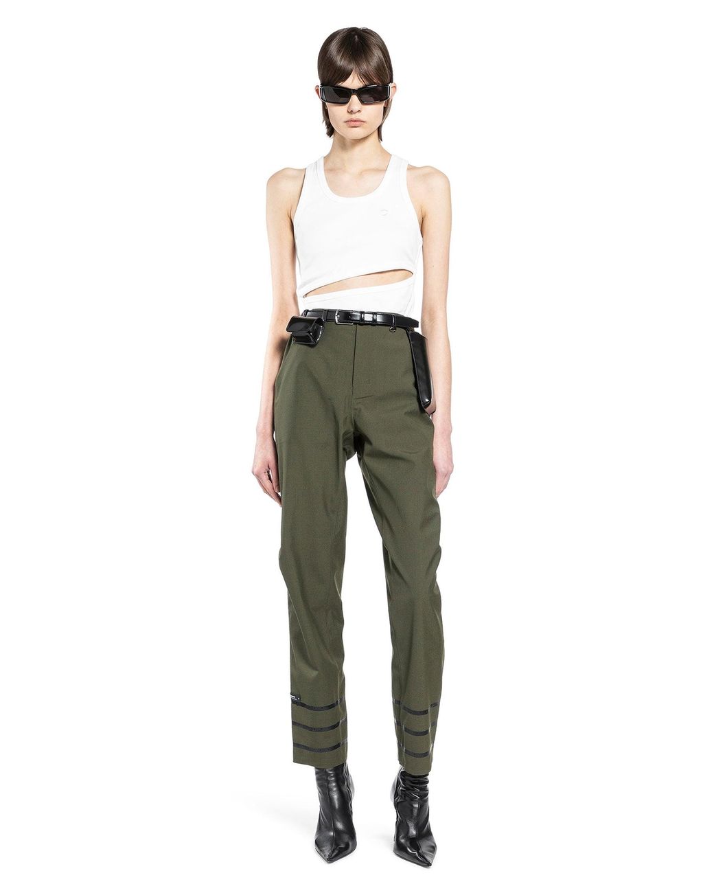 Coperni Green Technical Tailored Pants