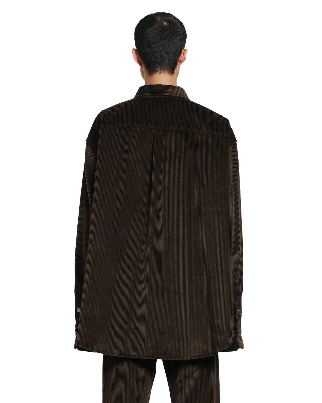 Loewe Black Cotton Corduroy Shirt for men