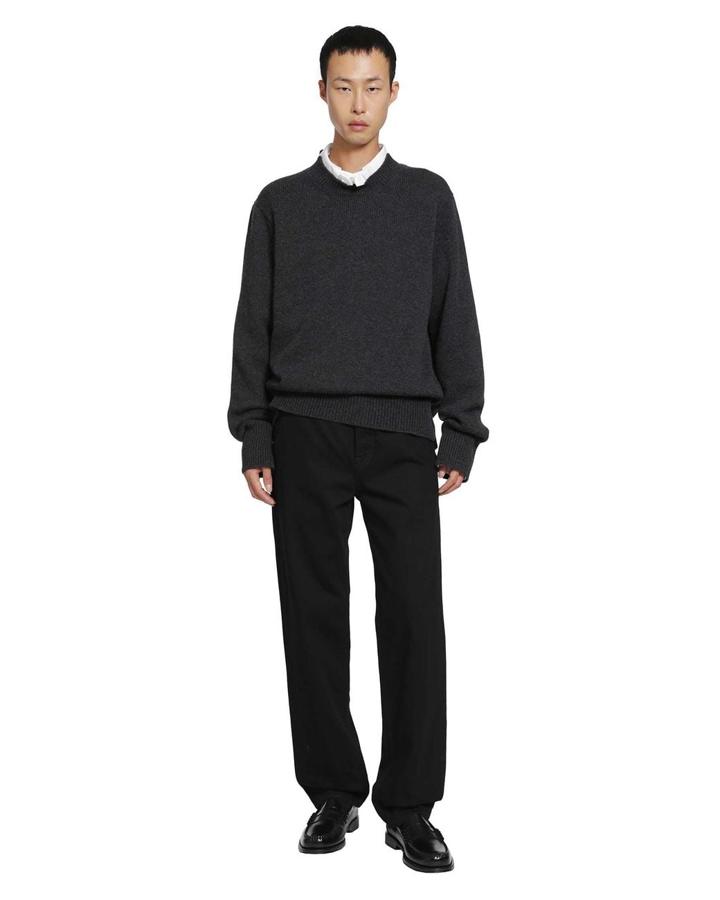 SALON C. LUNDMAN Black Tailored Denim Jeans for men