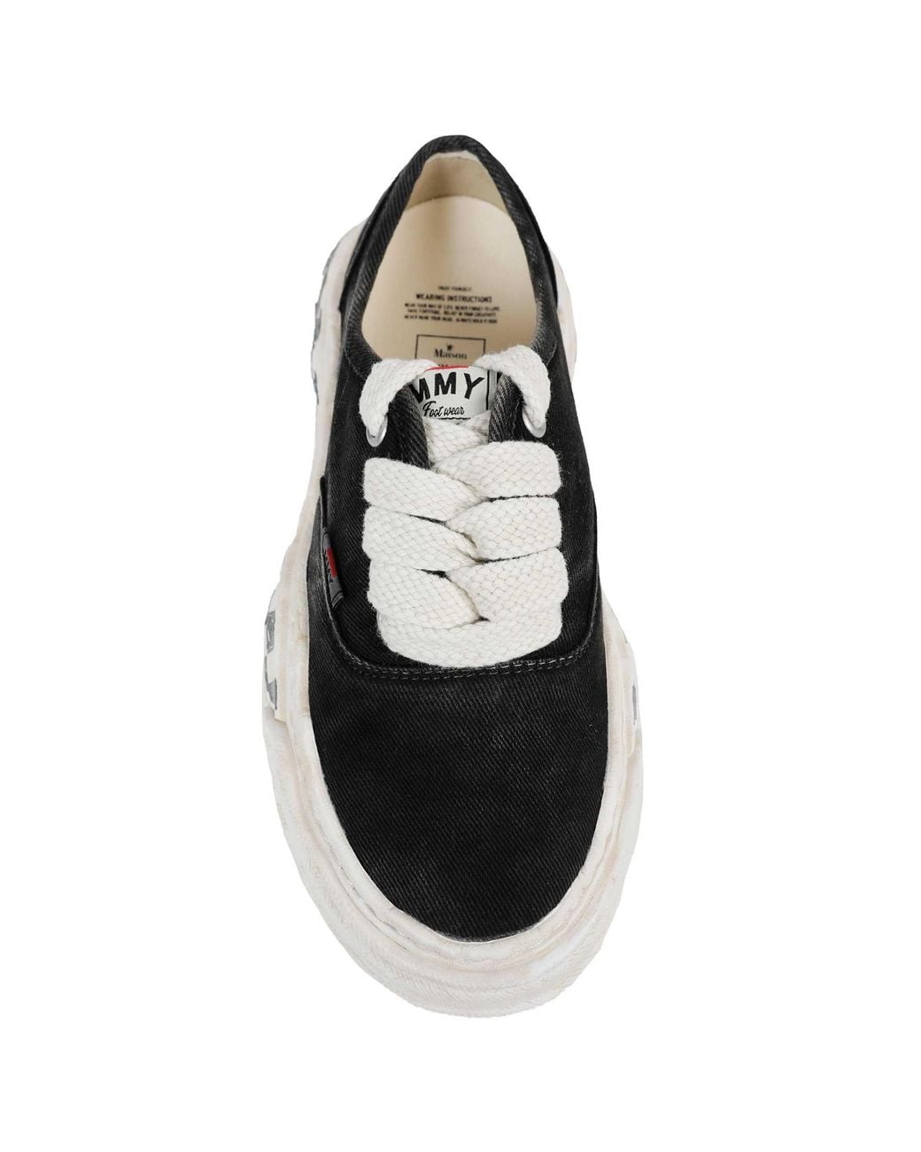 Maison Mihara Yasuhiro White Baker26 Graffiti Sole Sneakers for men