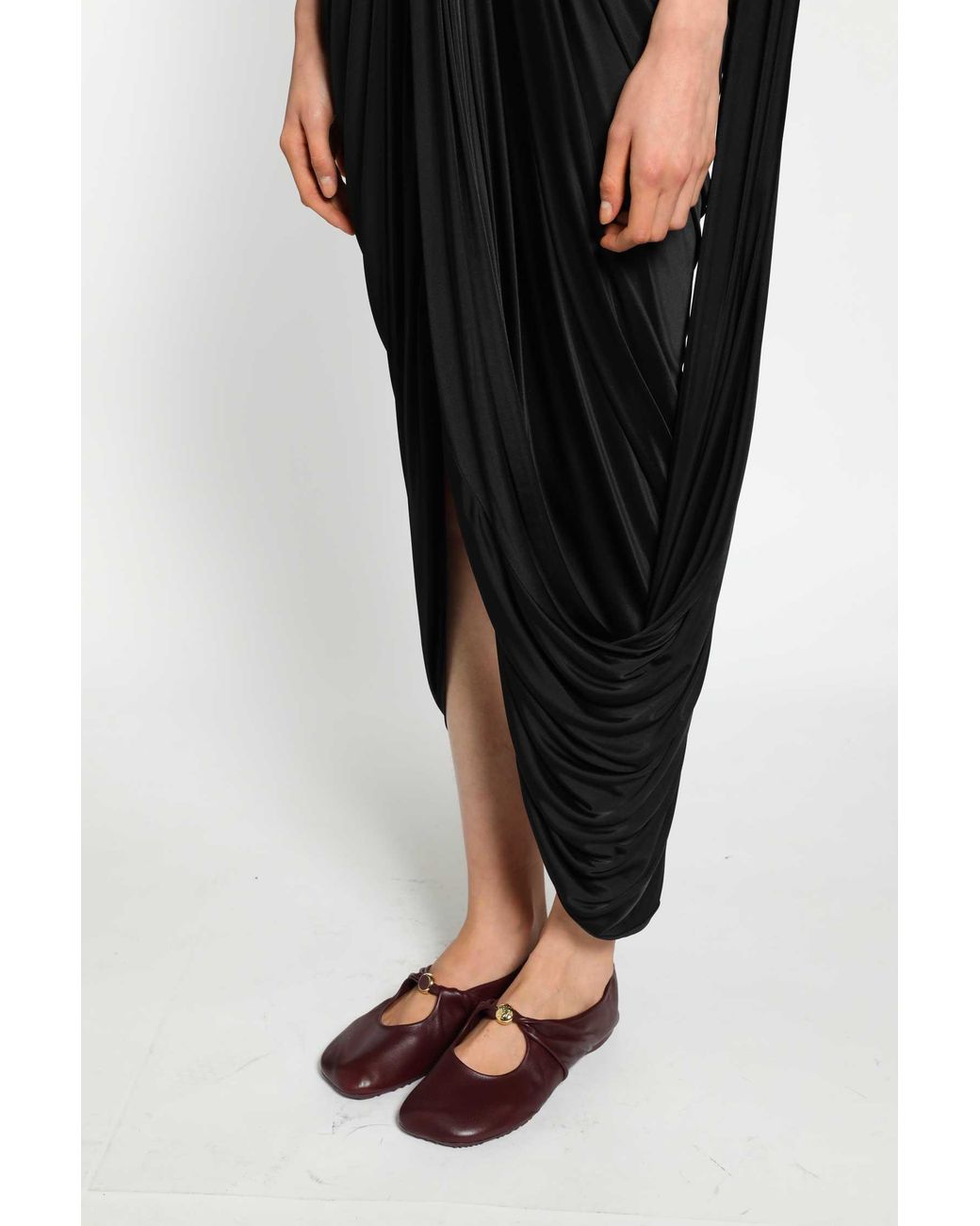 Loewe Black Gathered Dress