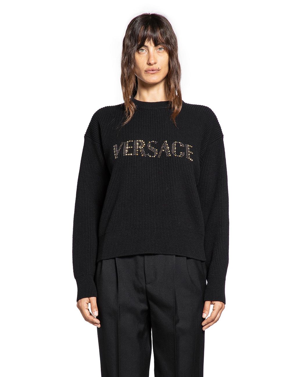 Versace Black Logo Sweater