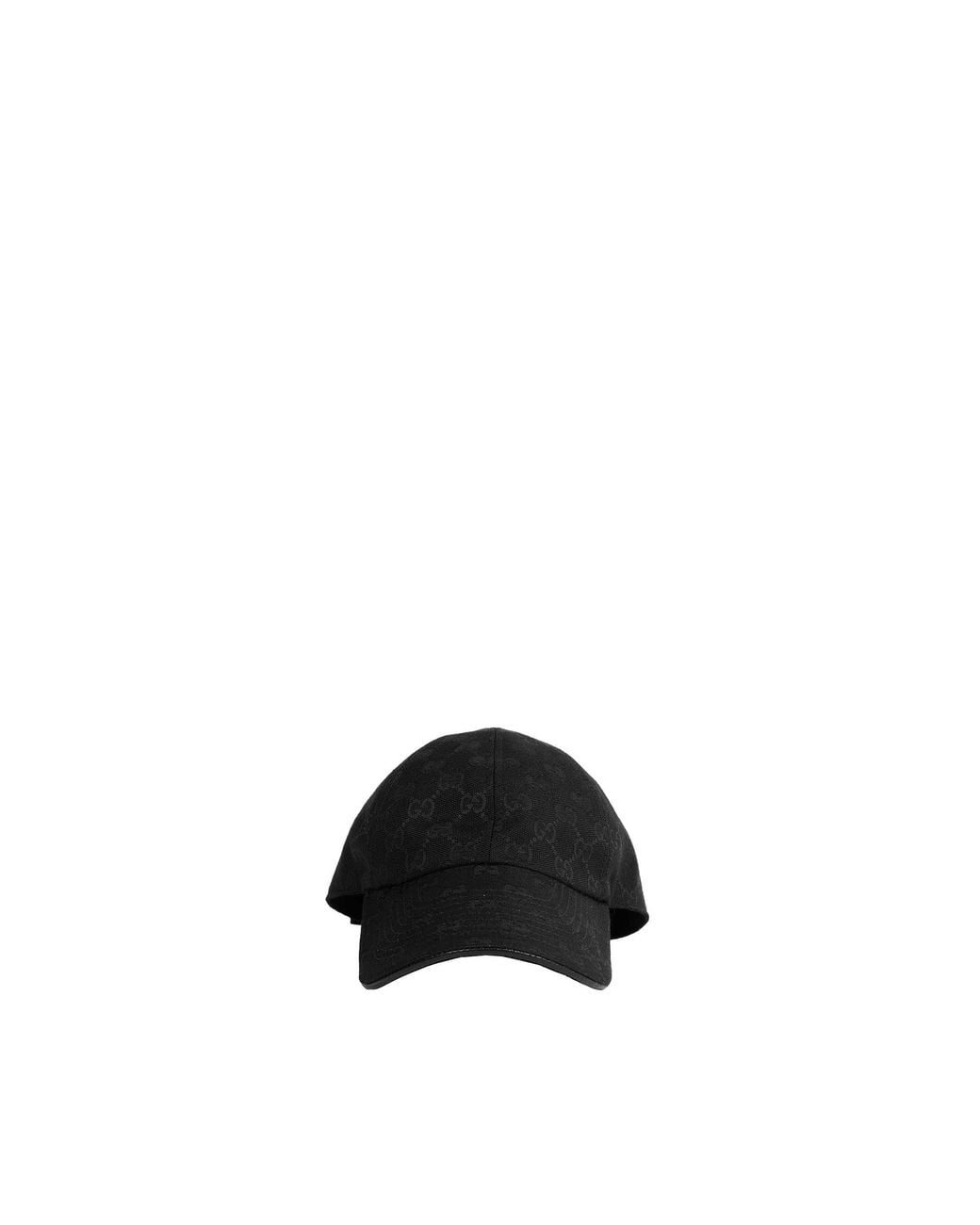 Gucci Black Gg Cotton Canvas Baseball Cap