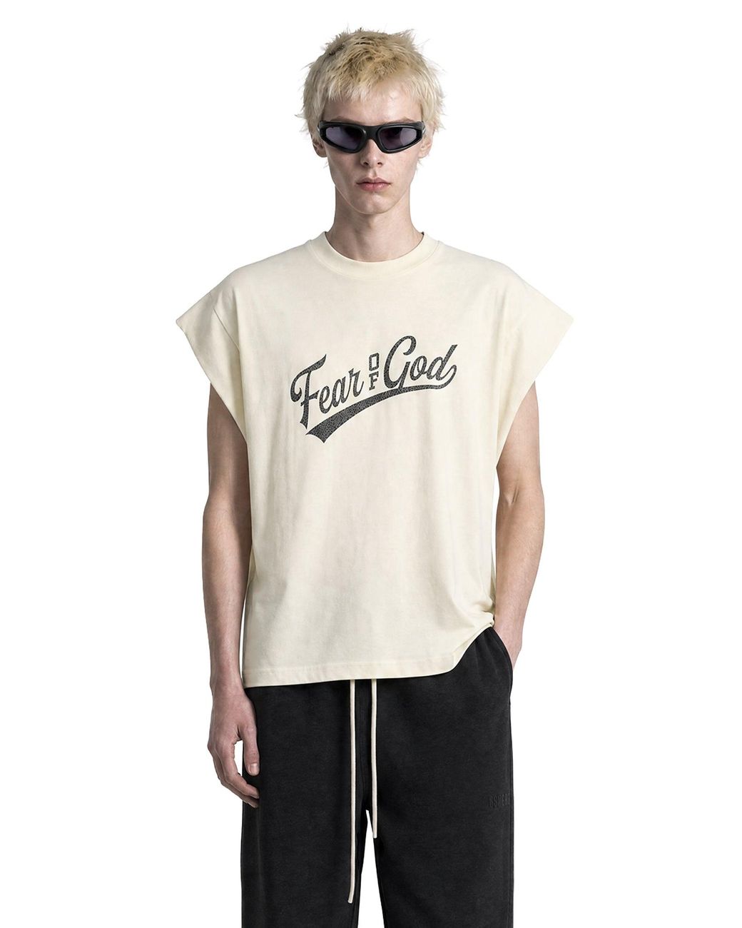Fear Of God White Cut Off 90's T-Shirt for men