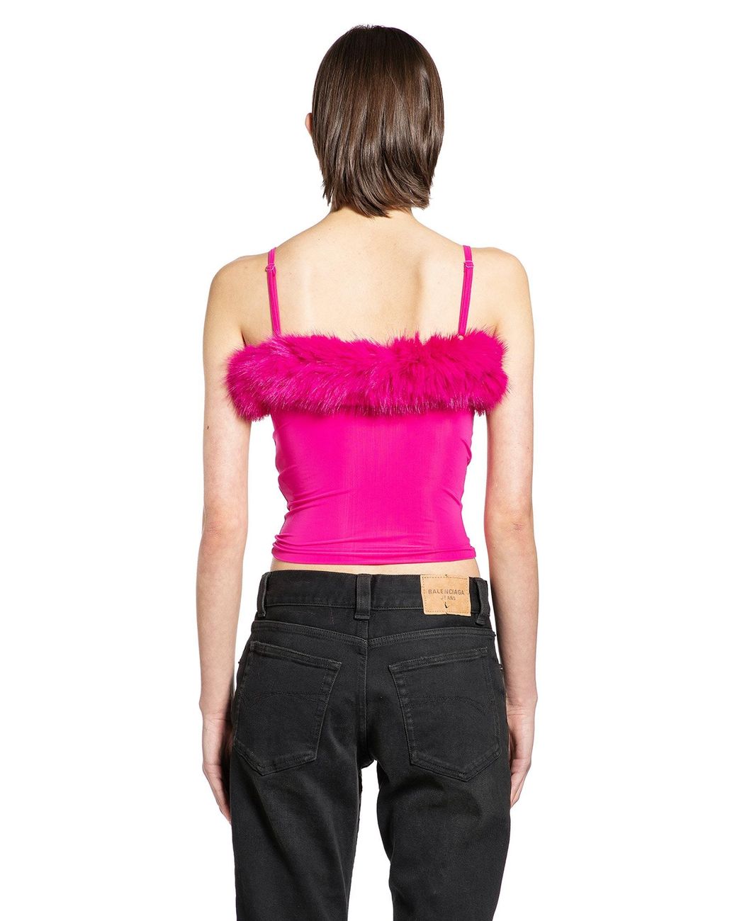 Balenciaga Pink Strap Top