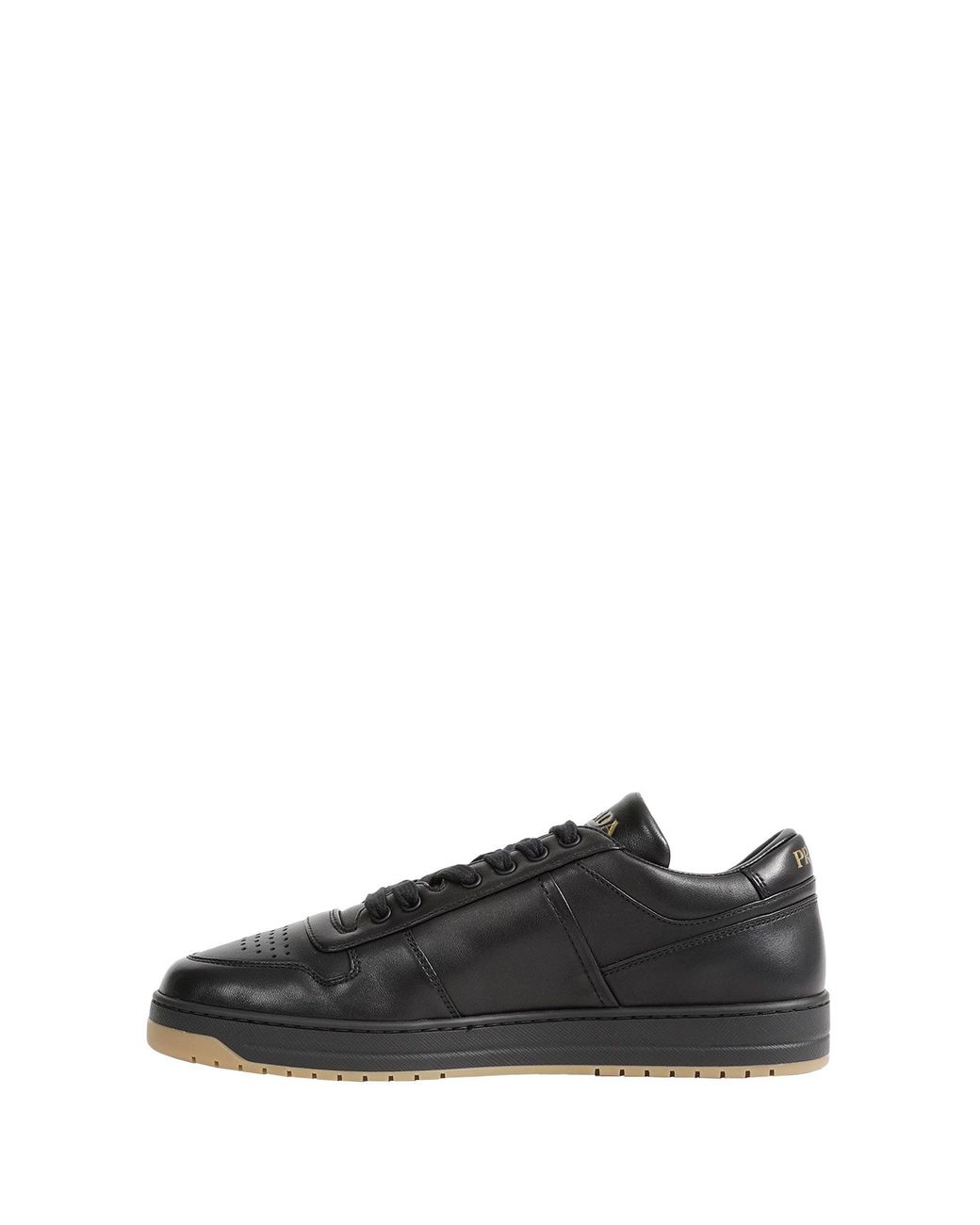 Prada Black Nappa Leather Downtown Sneakers for men