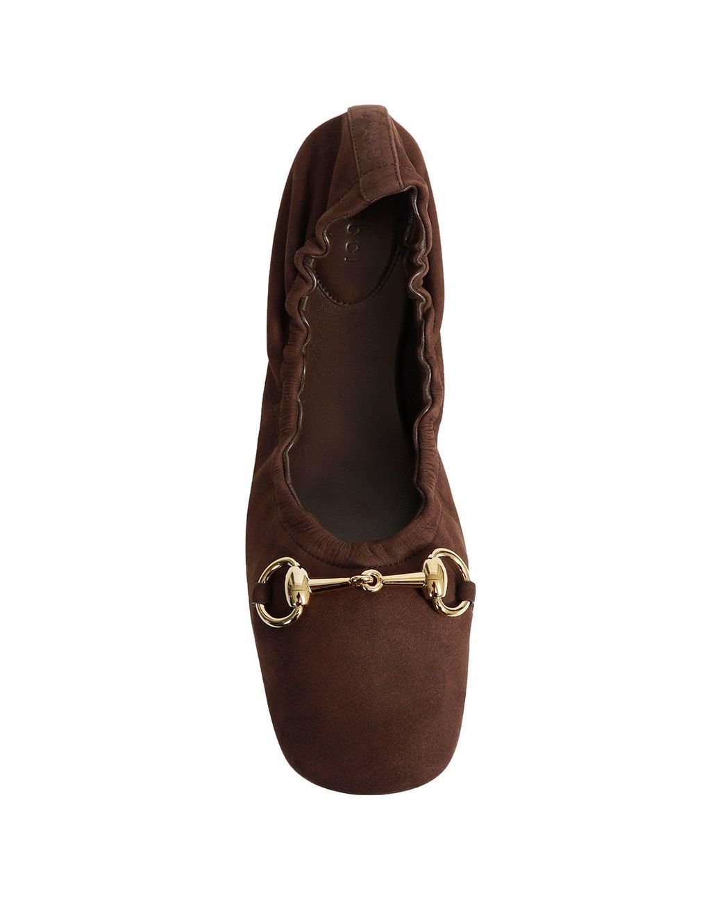 Gucci Brown Prima Ballet Flats