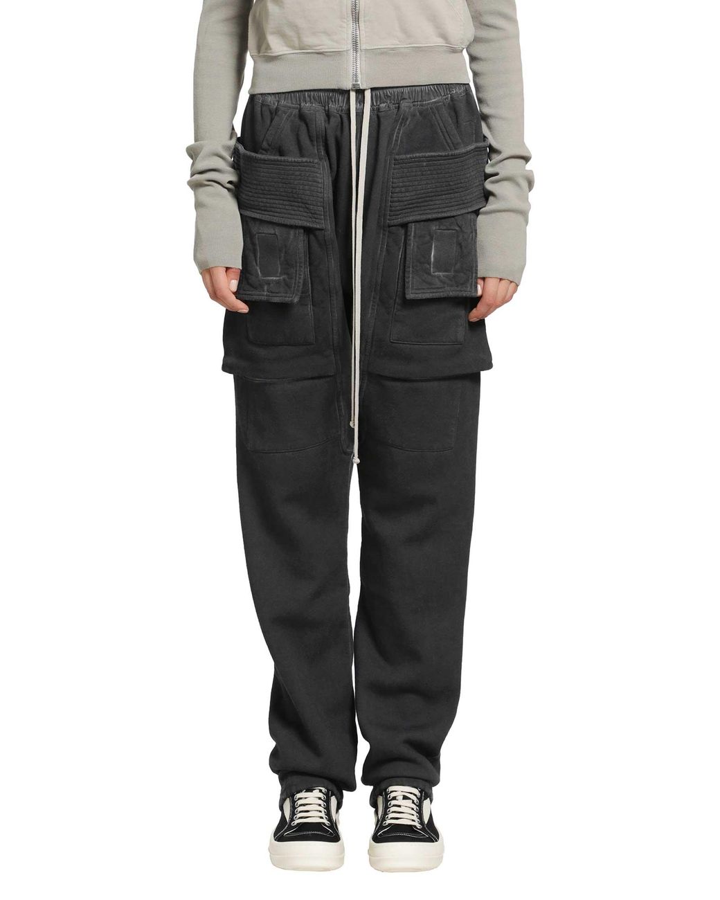 Rick Owens Black Tower Creatch Cargo Drawstring