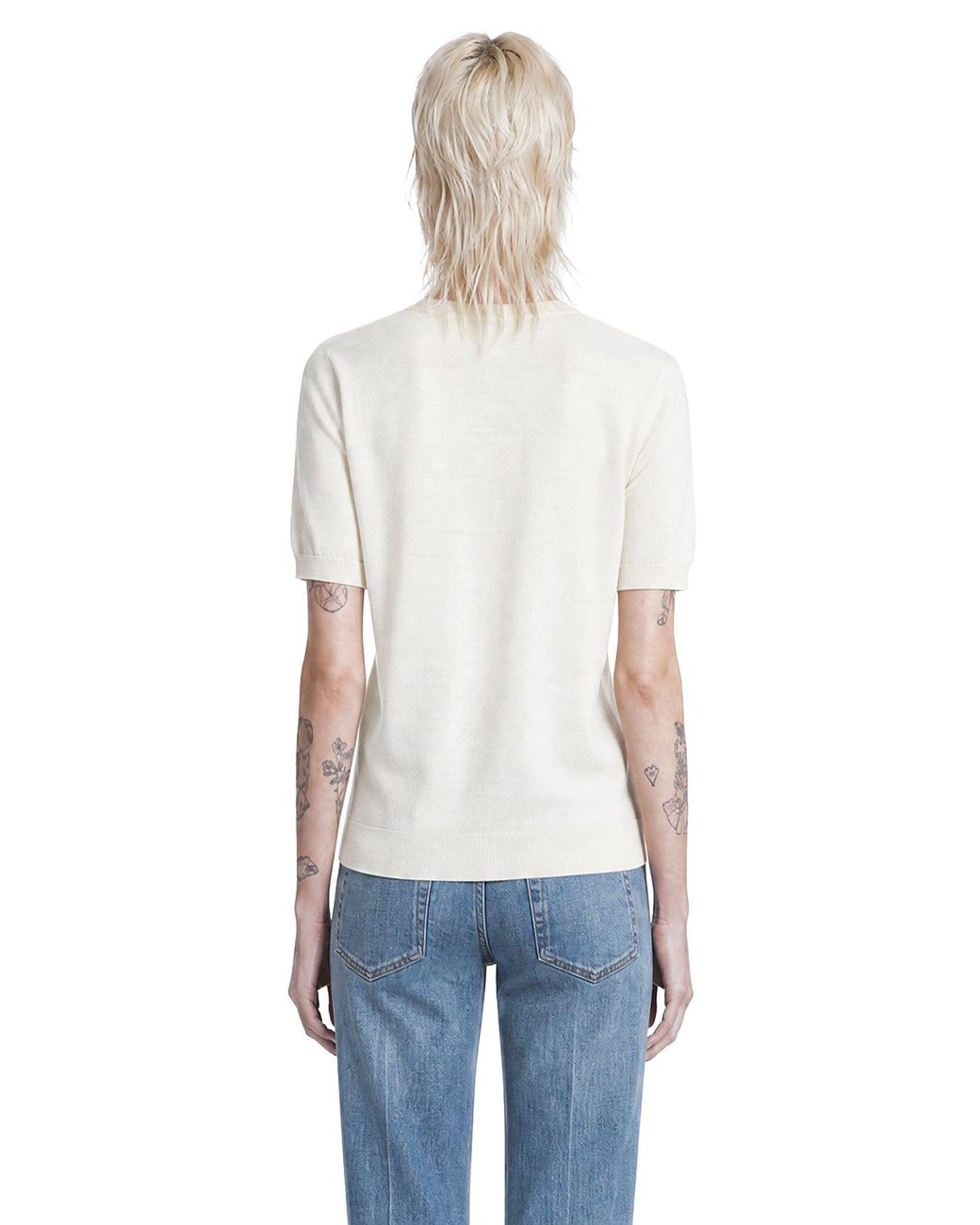 Gucci White Fine Wool Sweater