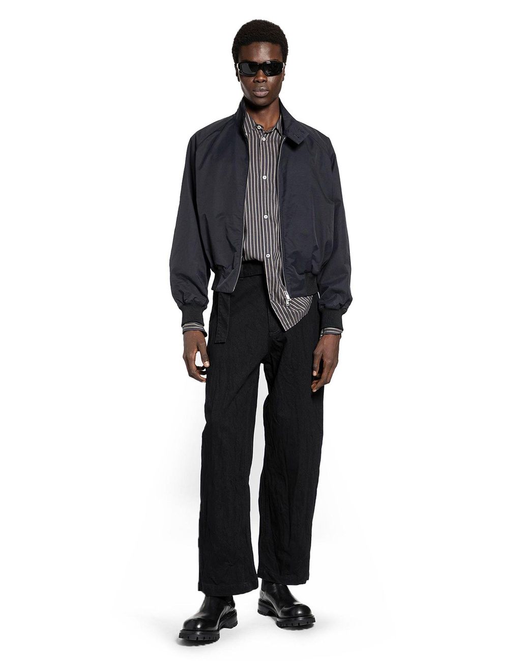 Studio Nicholson Black Now Crinkle Jeans for men