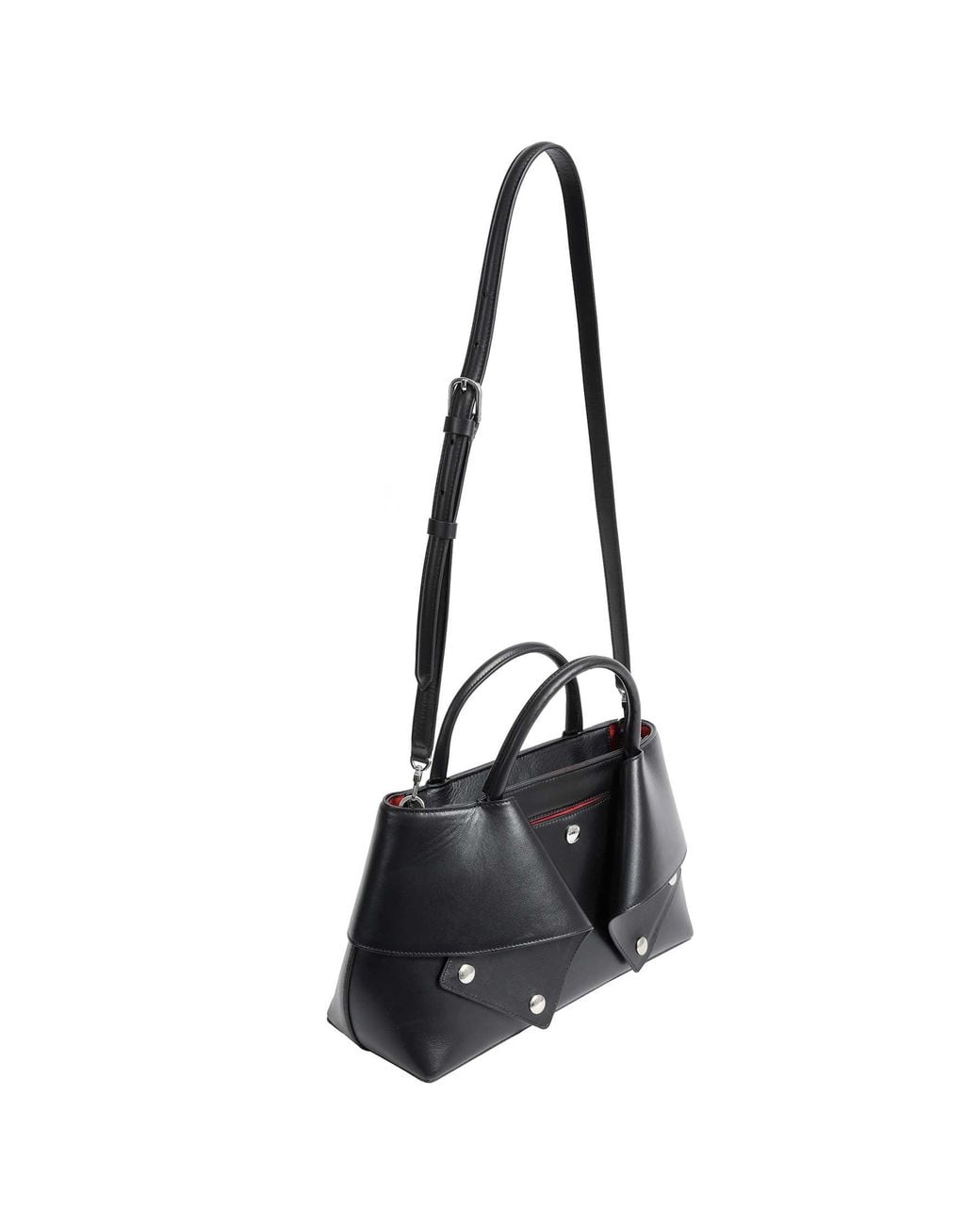 Totême Black Small Mercer Leather Tote