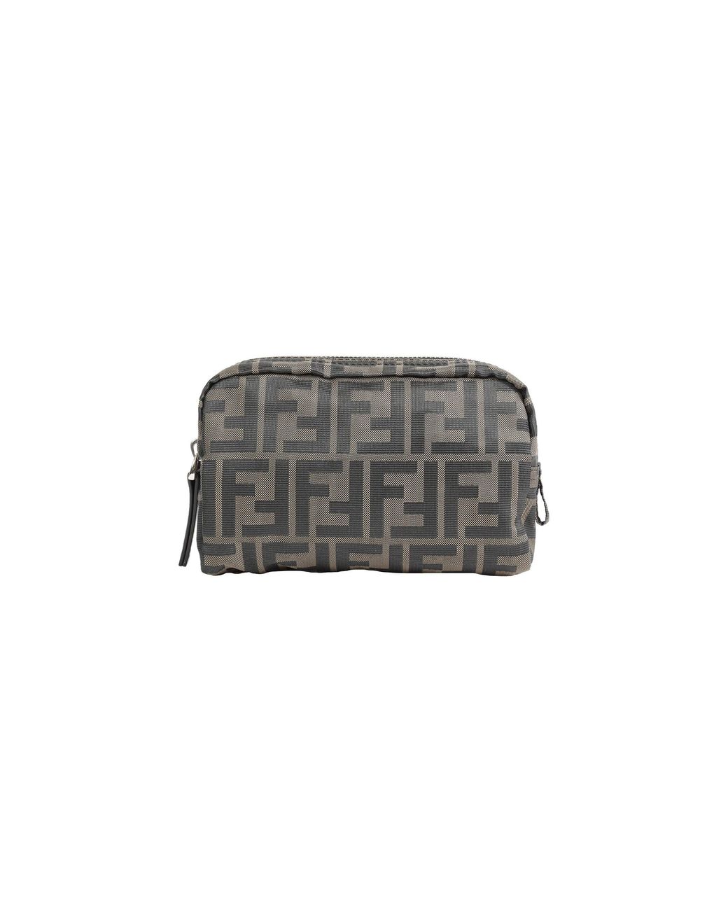 Fendi Gray Micro Toiletry Case for men