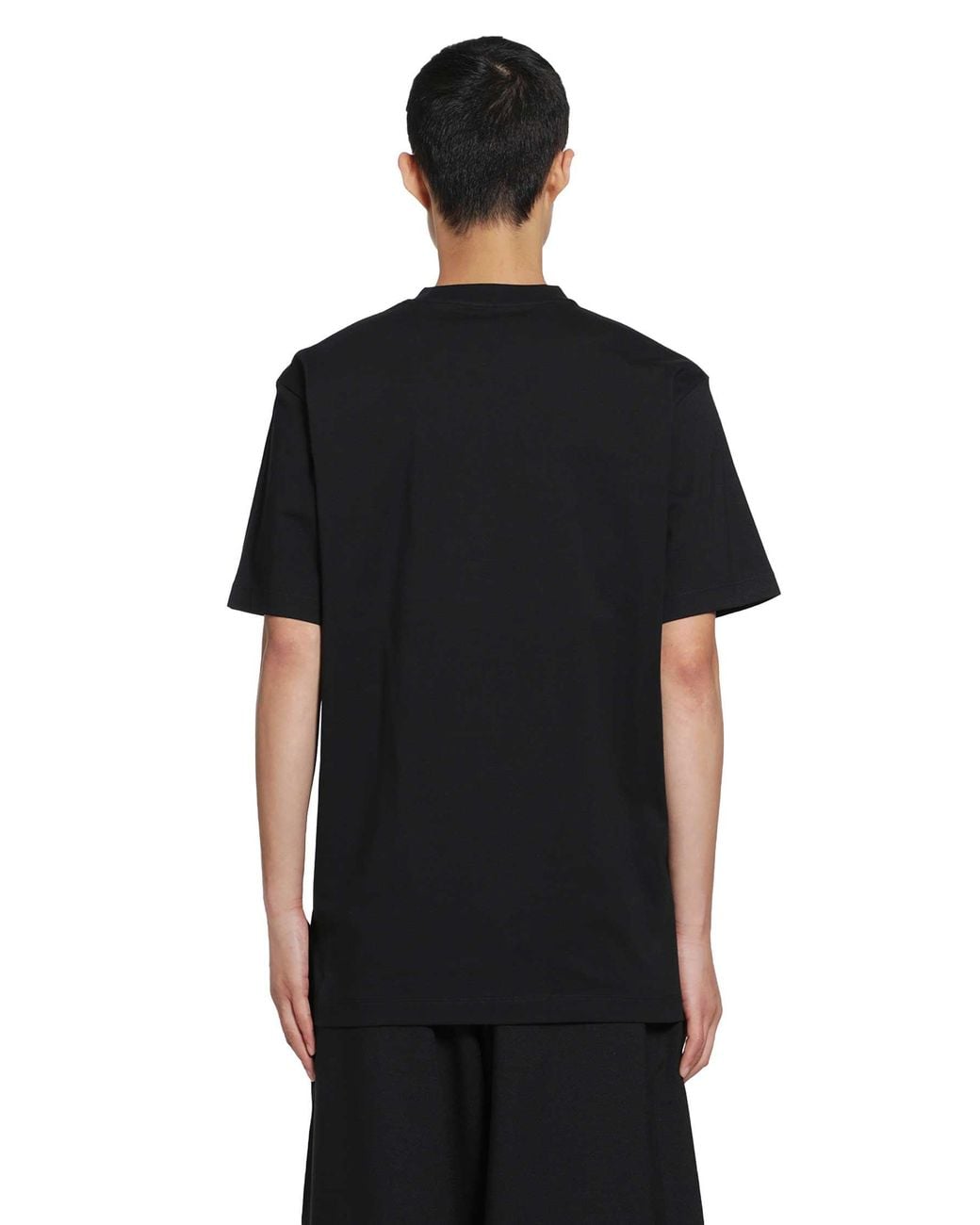Y-3 Black Regular Short Sleeve Tee for men