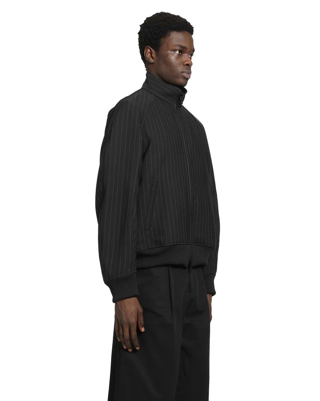 Sacai Black Matelassé Twill Blouson for men