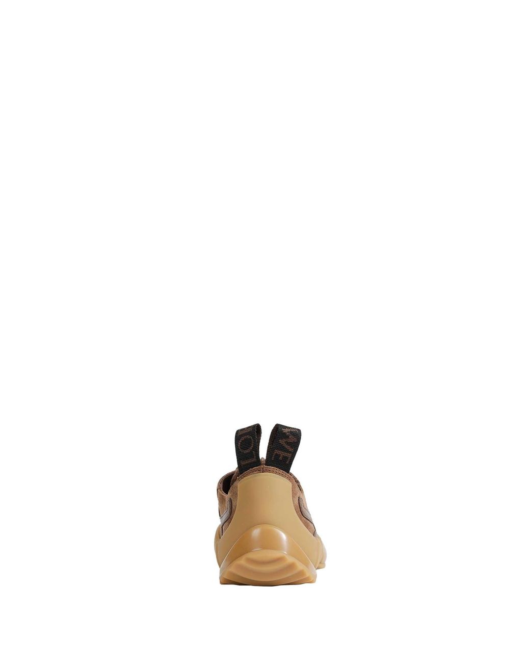 Loewe Brown Suede Grip Sneakers
