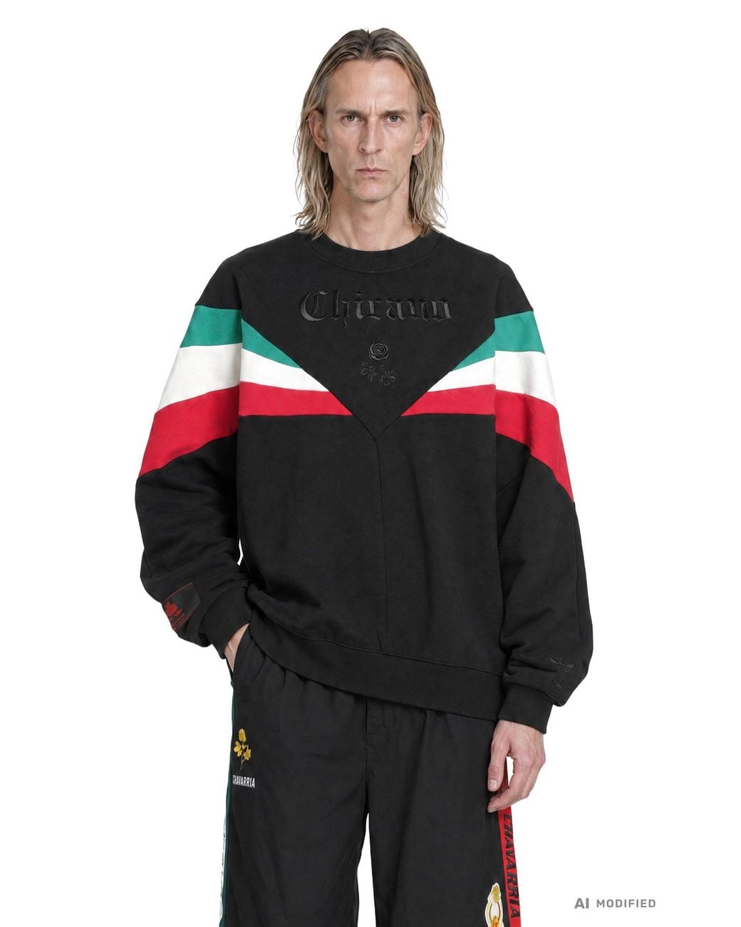 Adidas Black X Willy Chavarria Sweatshirt for men