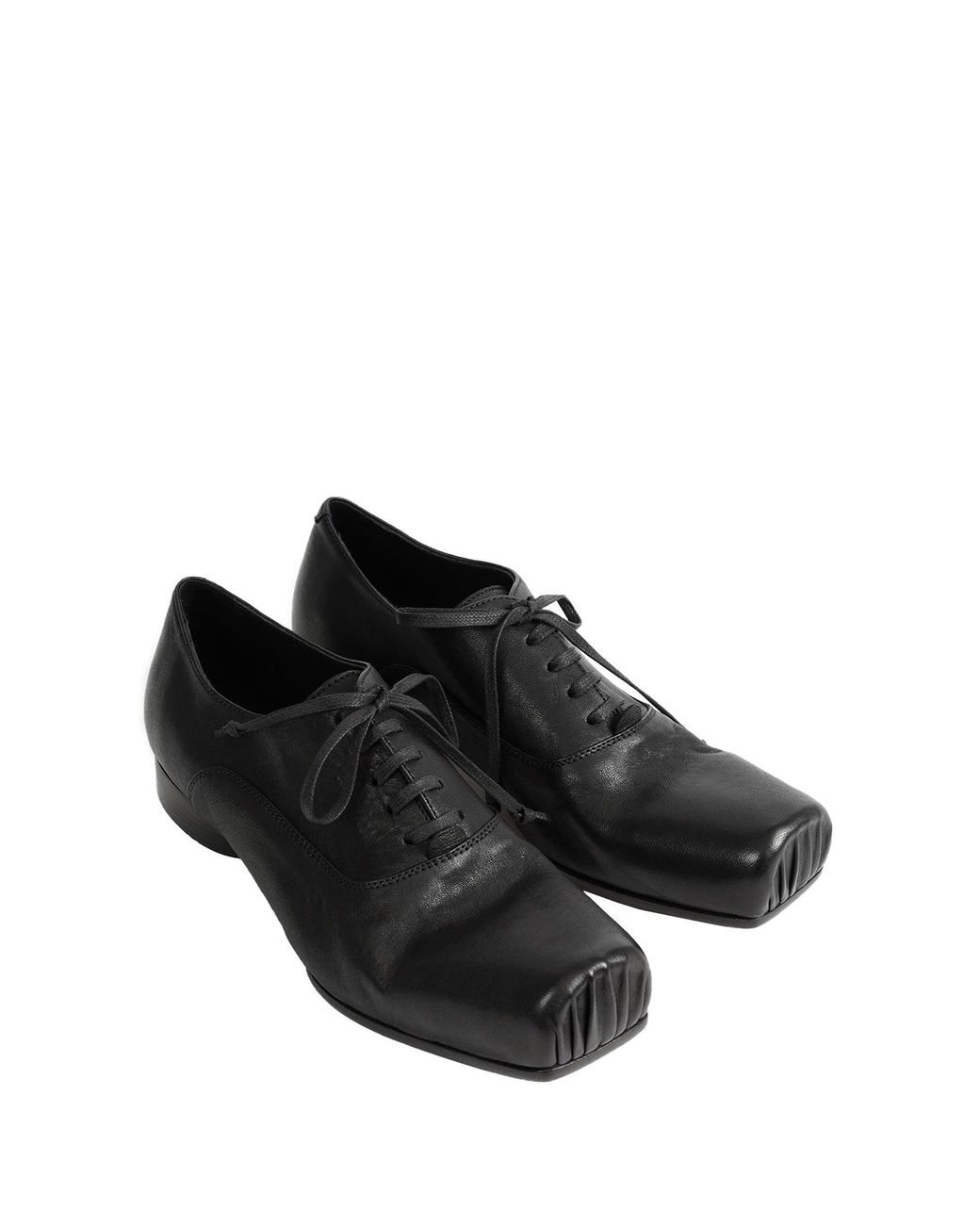 Uma Wang Black Ballet Derby Shoes