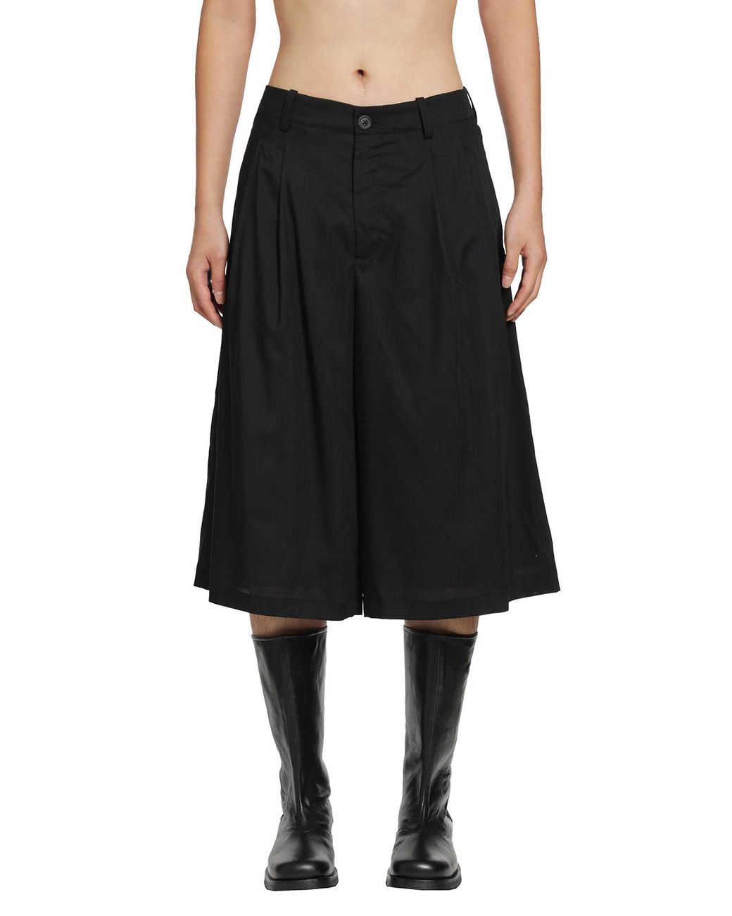 Our Legacy Black Split Shorts for men