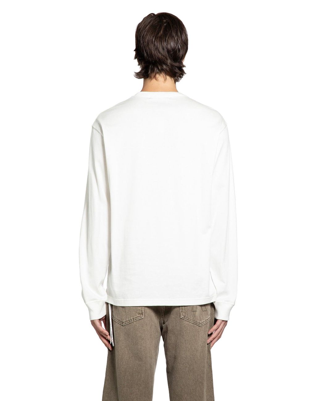 MASTERMIND WORLD White Don'T Do It Long Sleeve T-Shirt for men