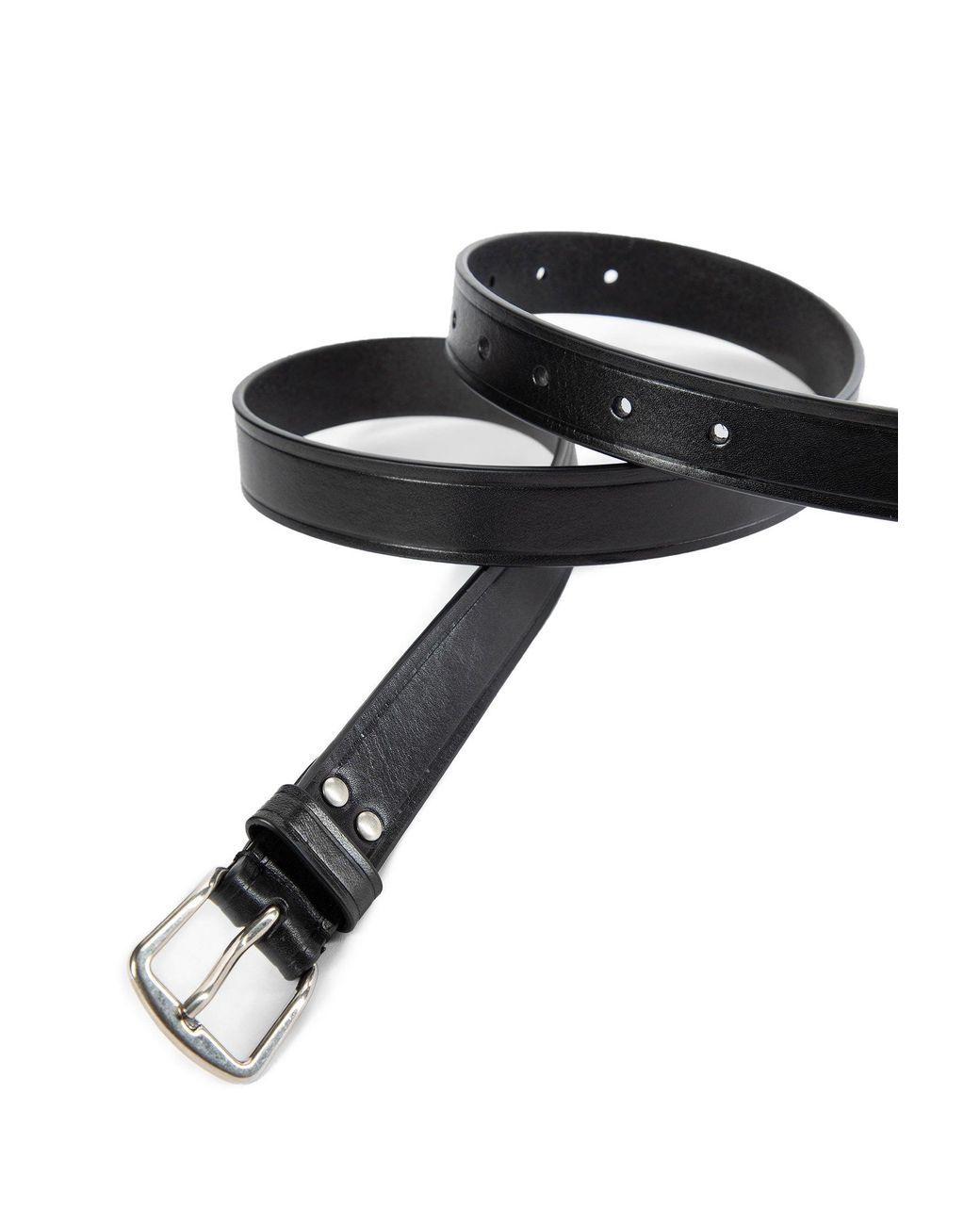 Ann Demeulemeester Black Willow Leather Belt