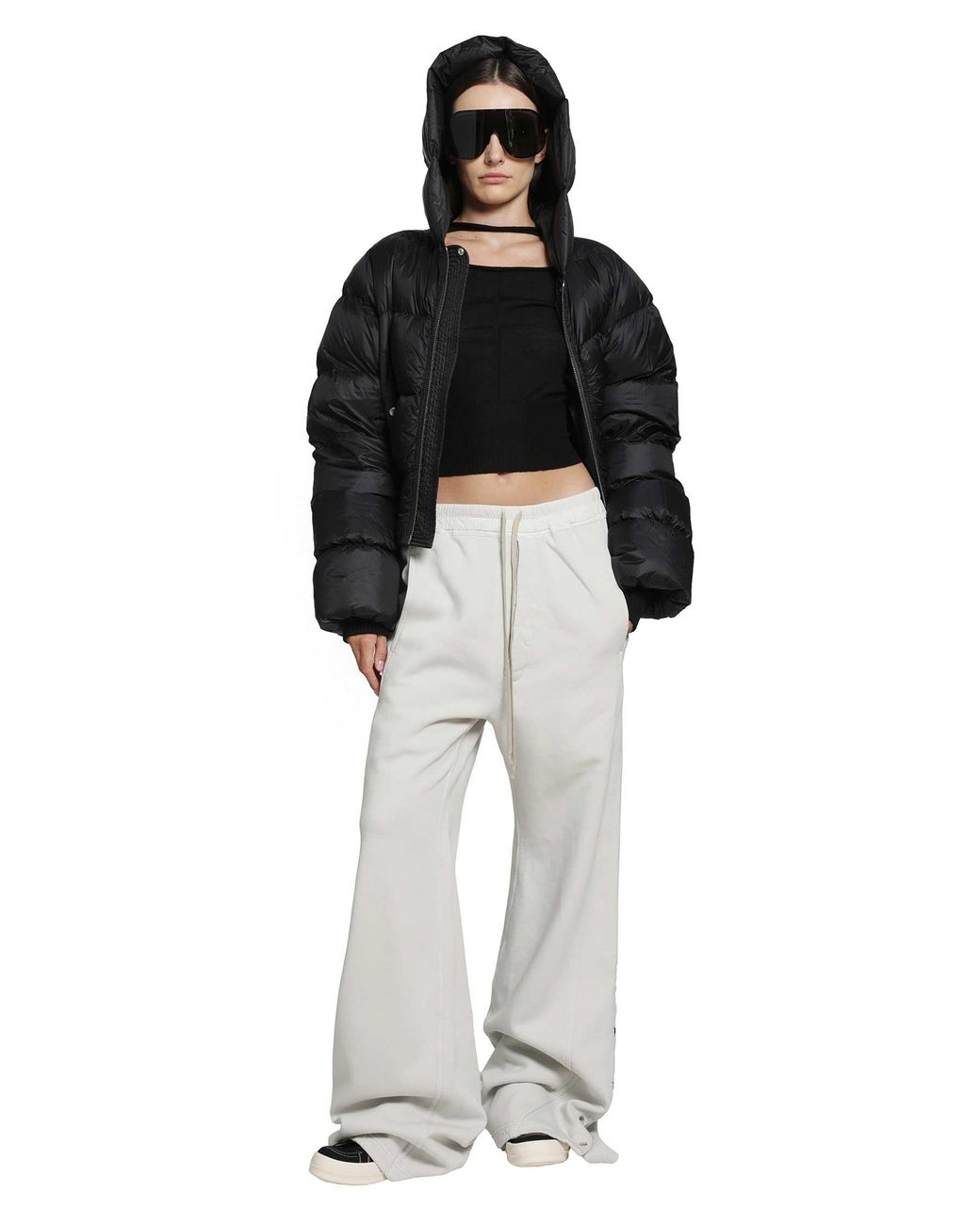 Rick Owens Black Tower Slashed Pull