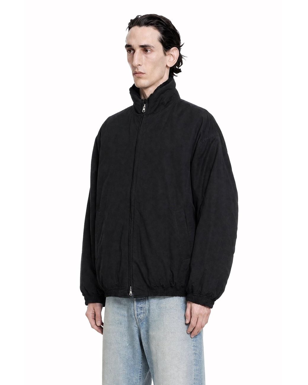 Ssstein Black Mouton Inner Reversible Padded Jacket for men