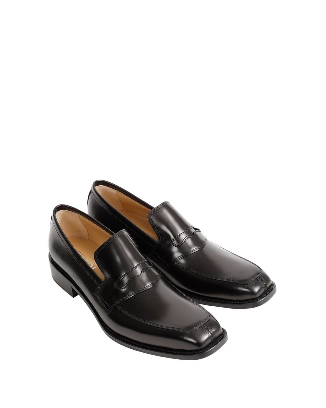 Fendi Black 1966 Loafers