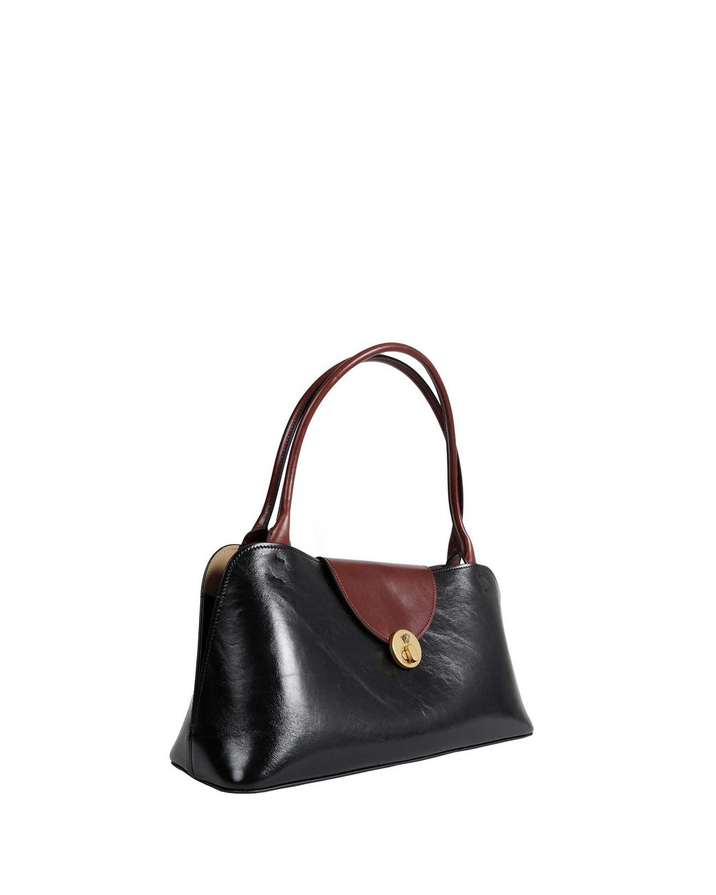 Versace Black Vivian Leather East/West Shoulder Bag