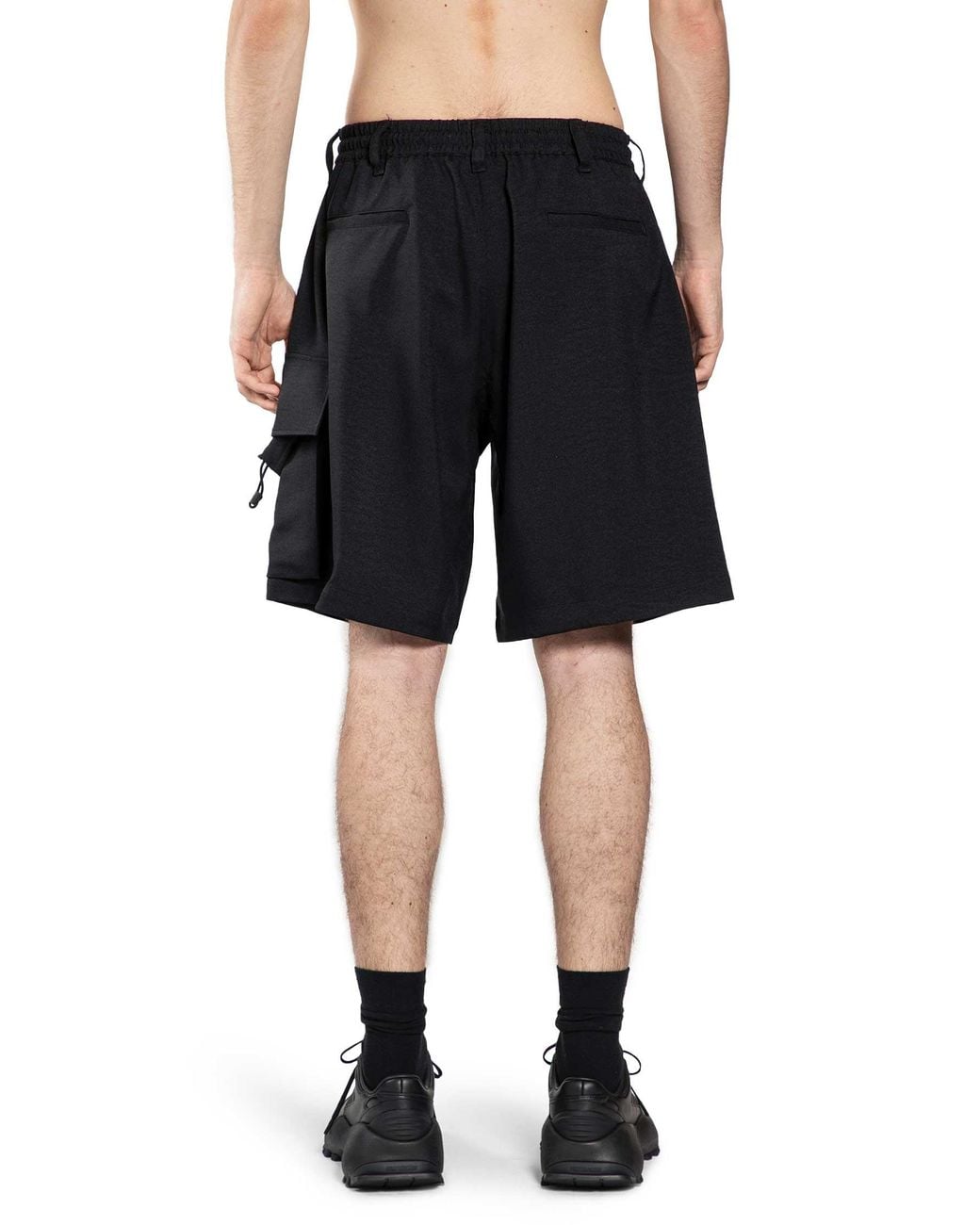 Y-3 Black Sport Uniform Cargo Shorts for men