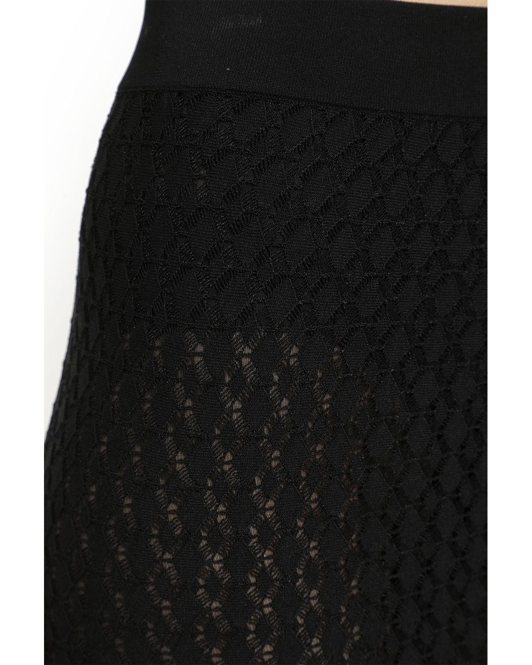 Saint Laurent Black Midi Skirt