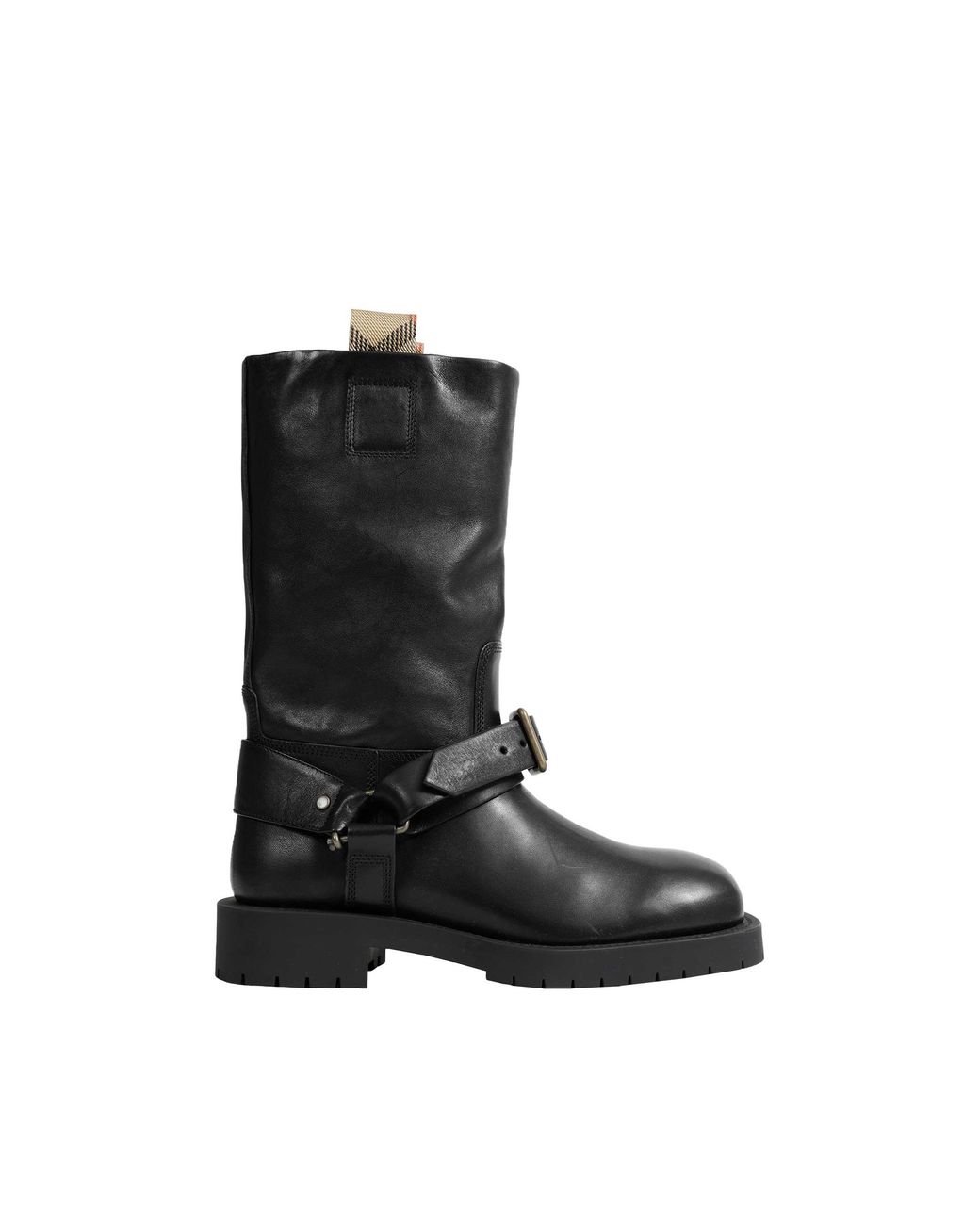 Burberry Black Soft Saddle Low Boots