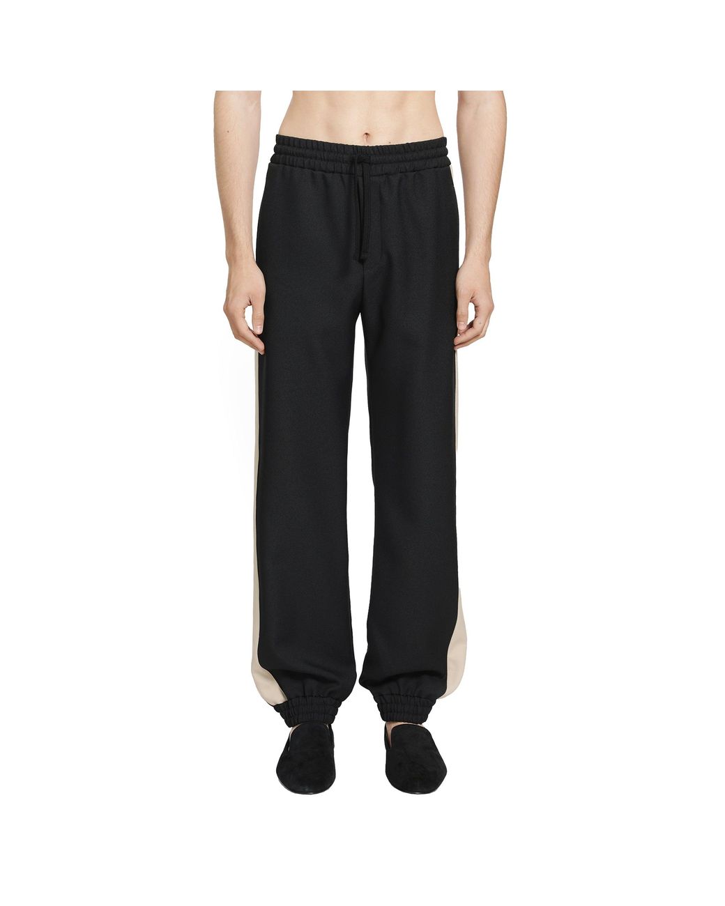 Valentino Black Vlogo Jersey Pants for men