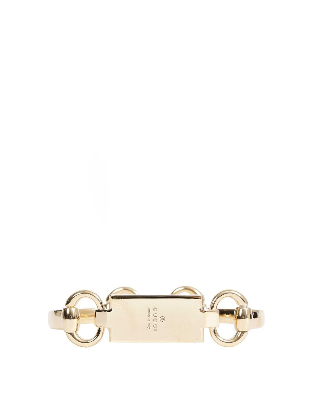 Gucci Metallic Horsebit Motif Bangle Bracelet