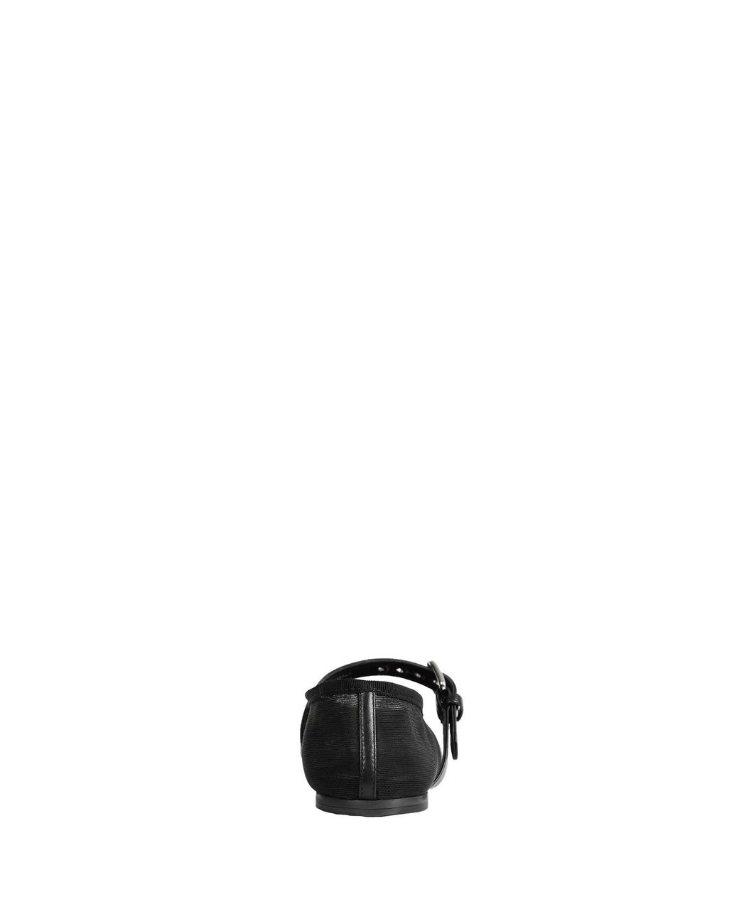 Miu Miu Black Mesh And Fabric Ballerinas