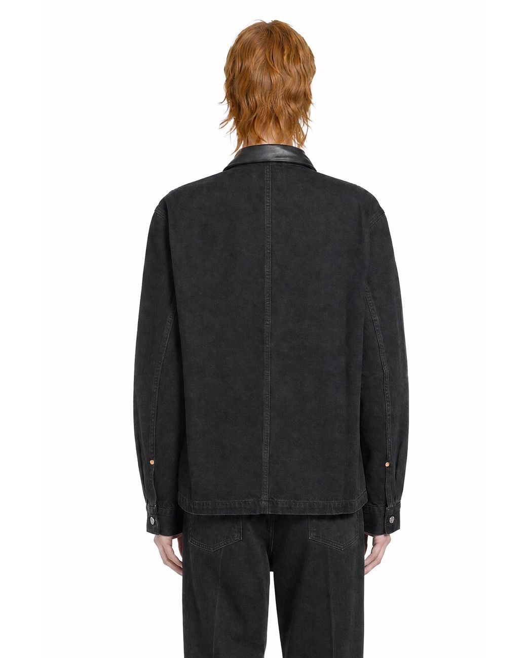 Lemaire Black Workwear Overshirt for men