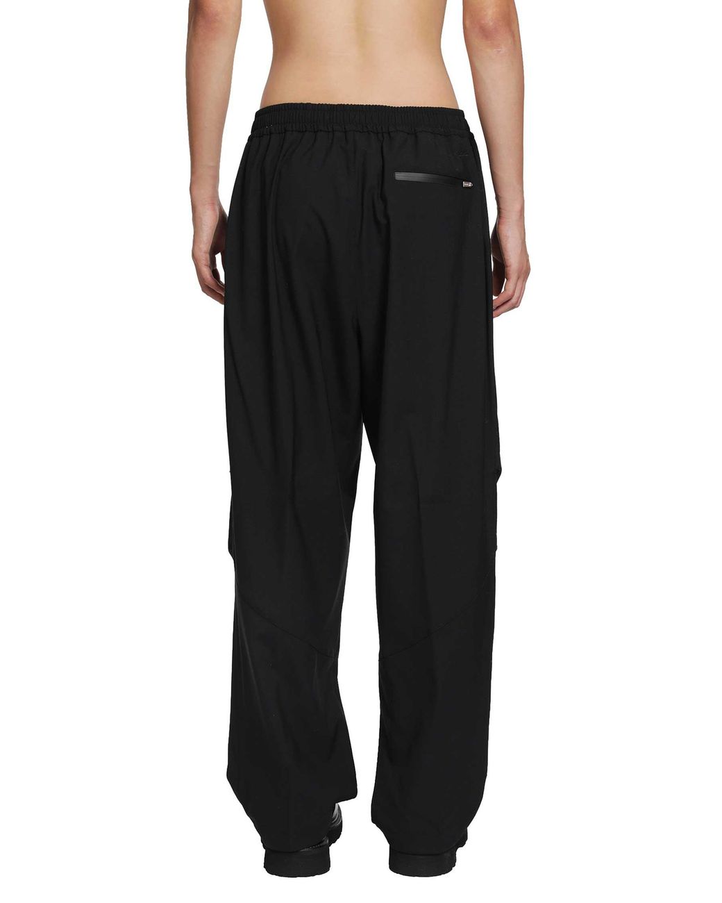Laminar Black Nylon Wool Pants for men