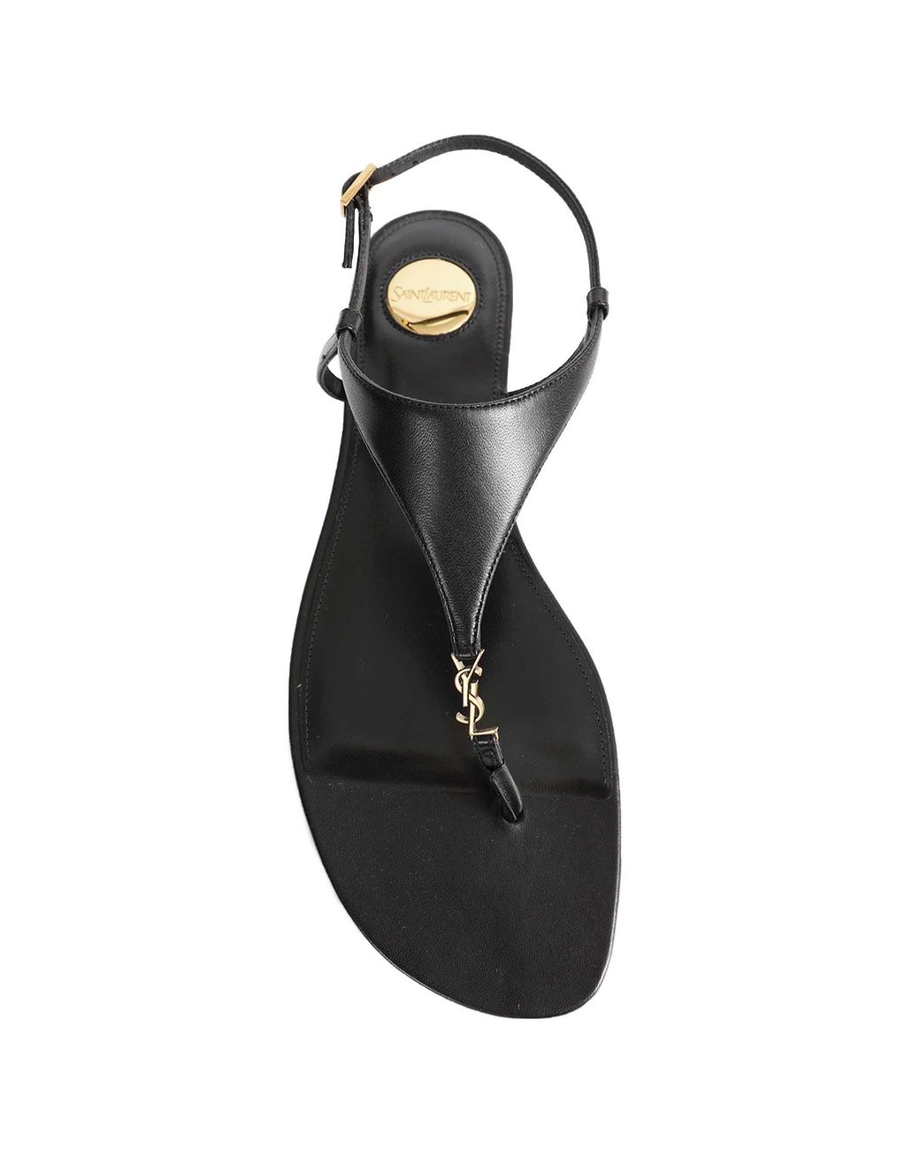 Saint Laurent Brown Cassandra Sandals