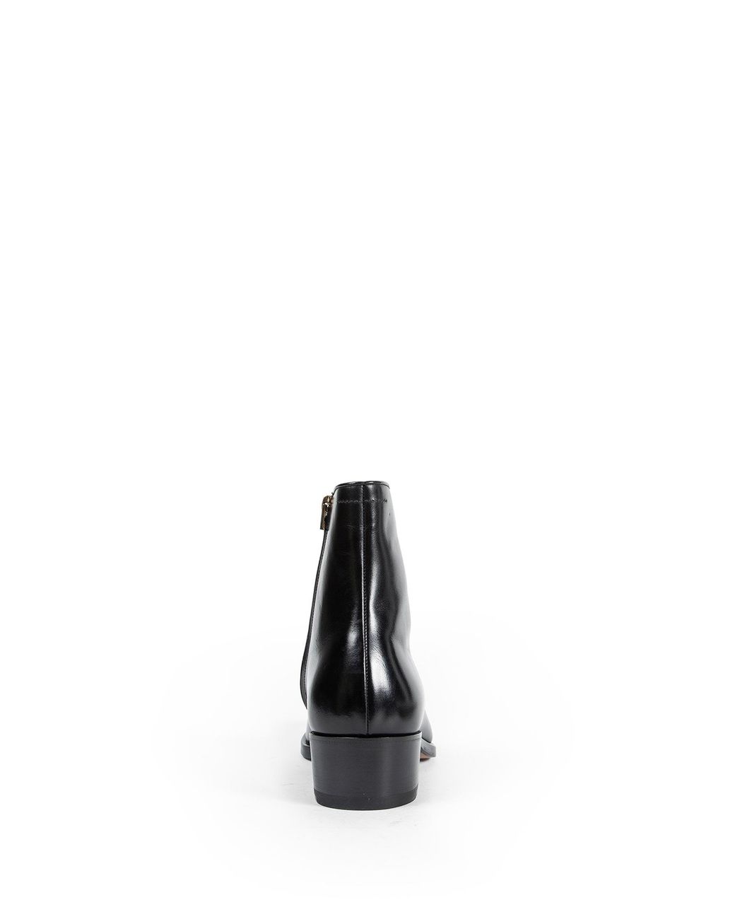 Tom Ford Black Burnished Leather Vincent Ankle Boots for men