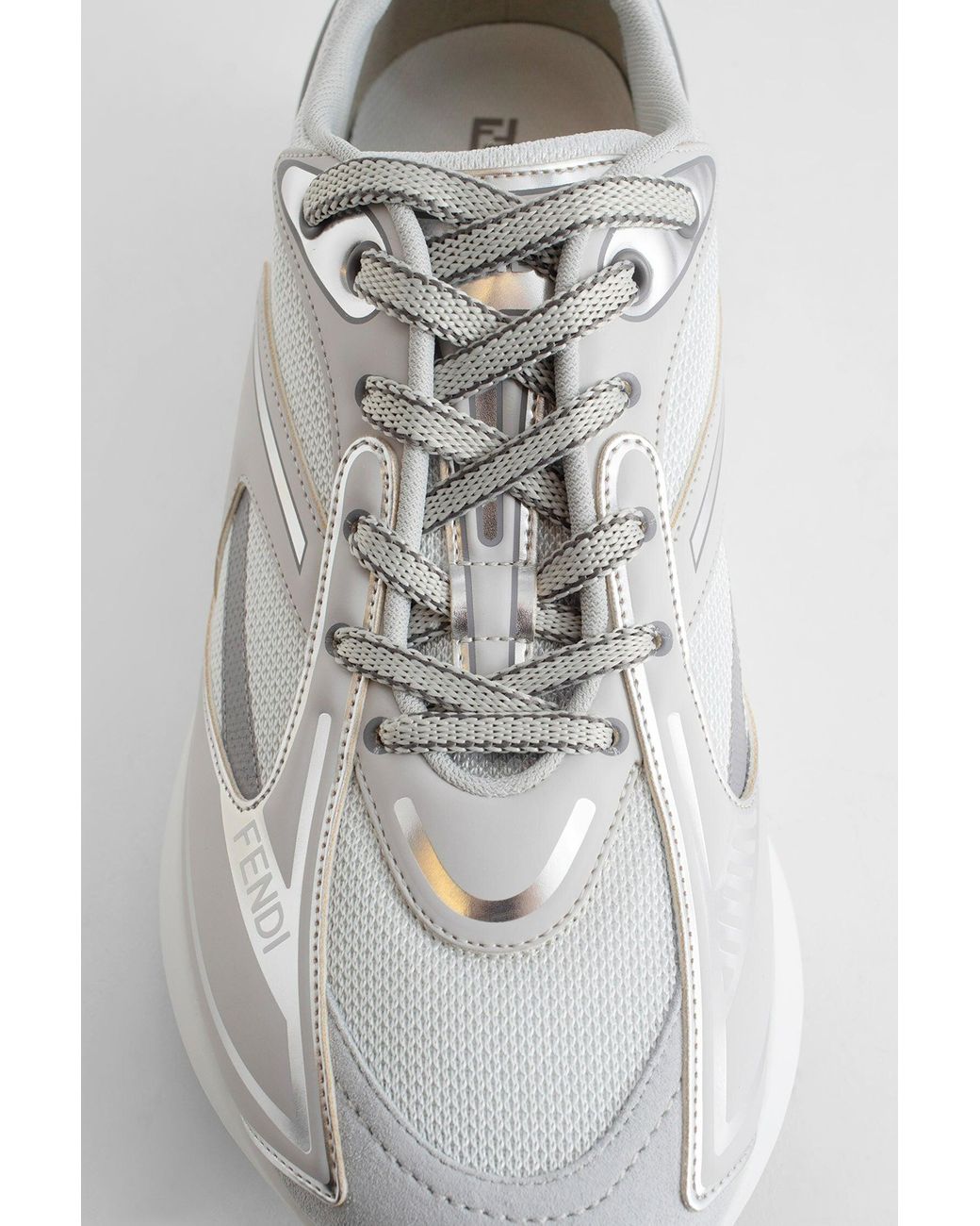 Fendi silver hotsell sneakers