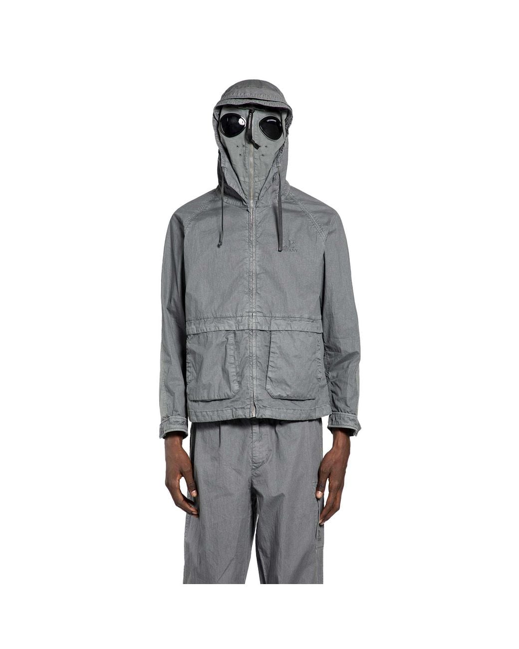 C.P. Company 50 Fili Wax Explorer Jacket in Grey for Men | Lyst UK