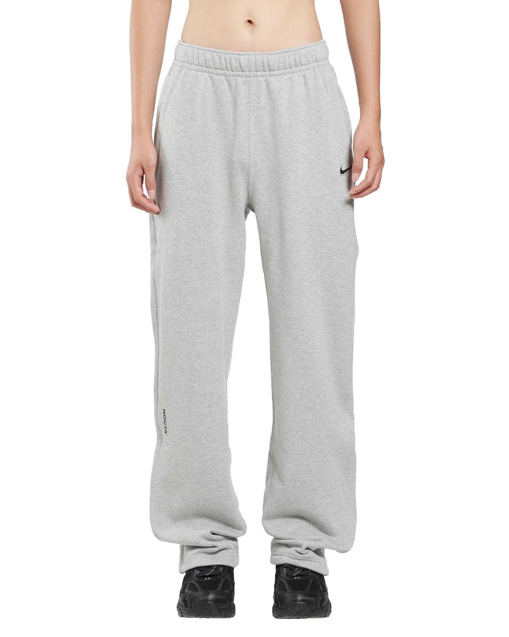 Nike Gray Nocta Fleece Open-Hem Sweatpants for men