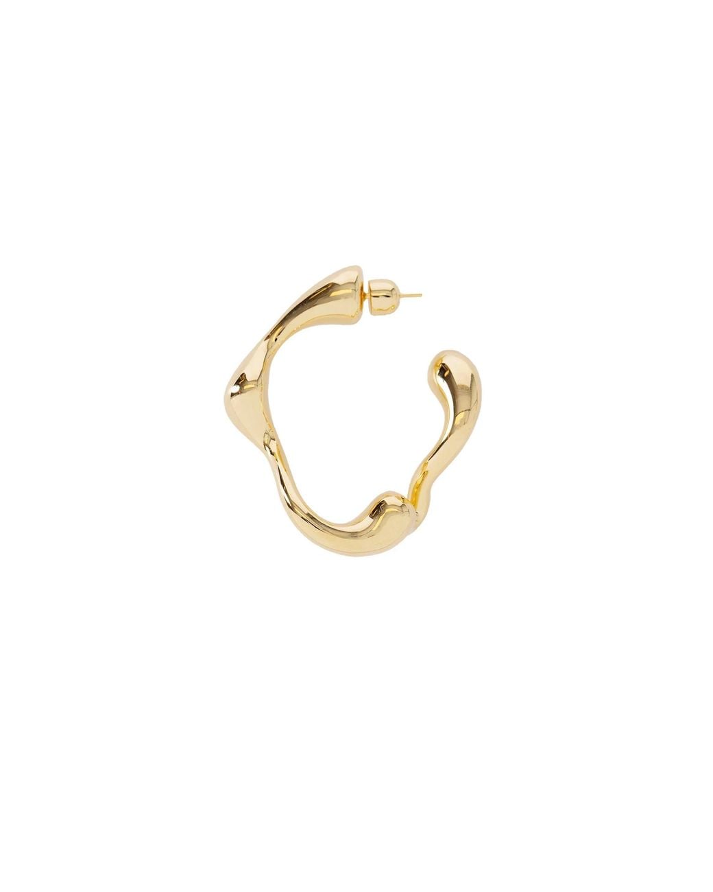 Maria Black Metallic Splash Hoop Large Earring